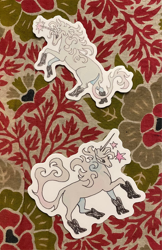 Doodle Unicorn Sticker Duo