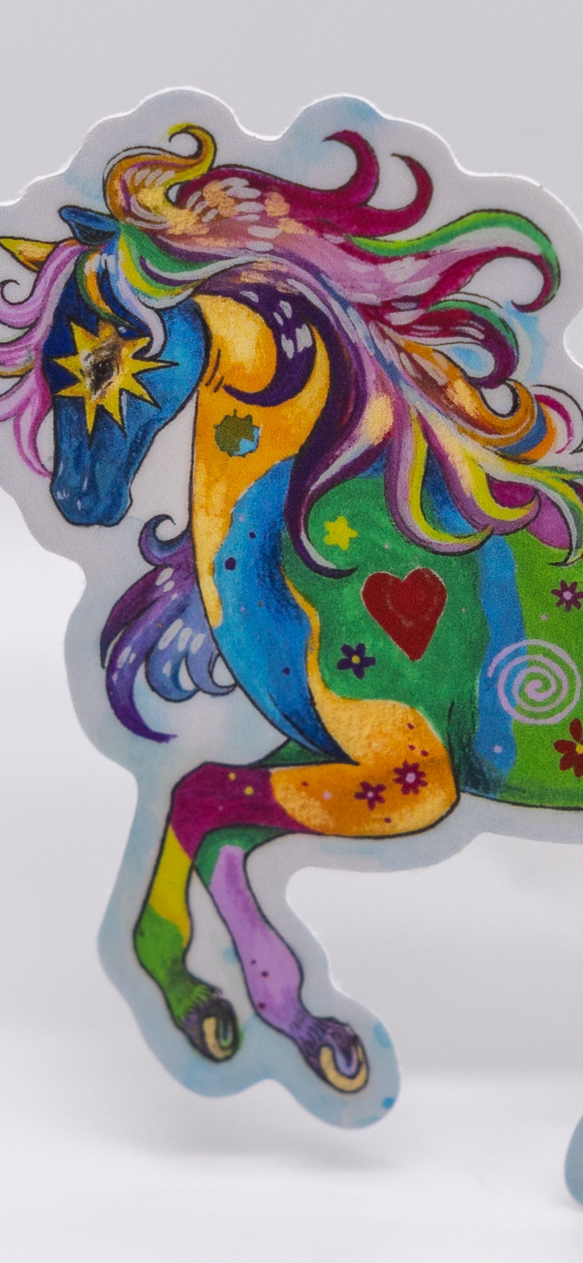 Peace Patchwork Pony Sticker Vinyl 4”