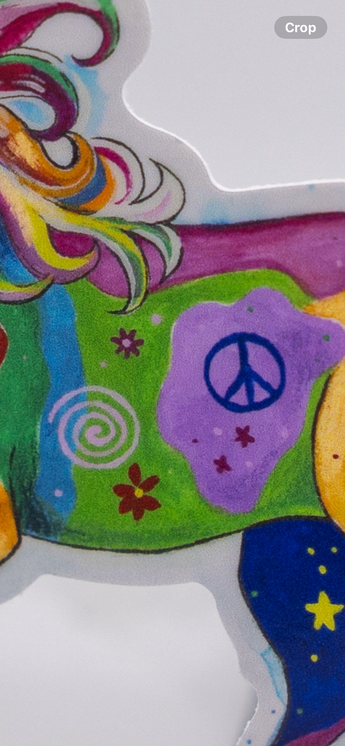 Peace Patchwork Pony Sticker Vinyl 4”
