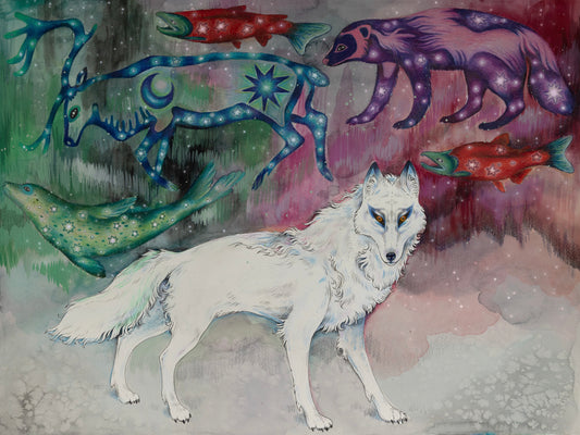 Aniu White Wolf Aurora