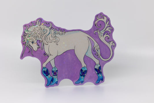 Unicorn Boots Sticker